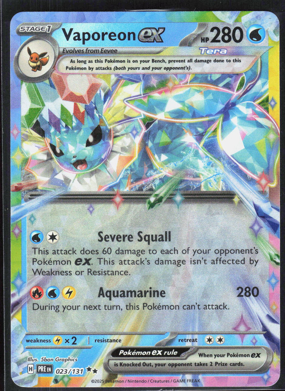 Vaporeon ex SV: Prismatic Evolutions 023/131