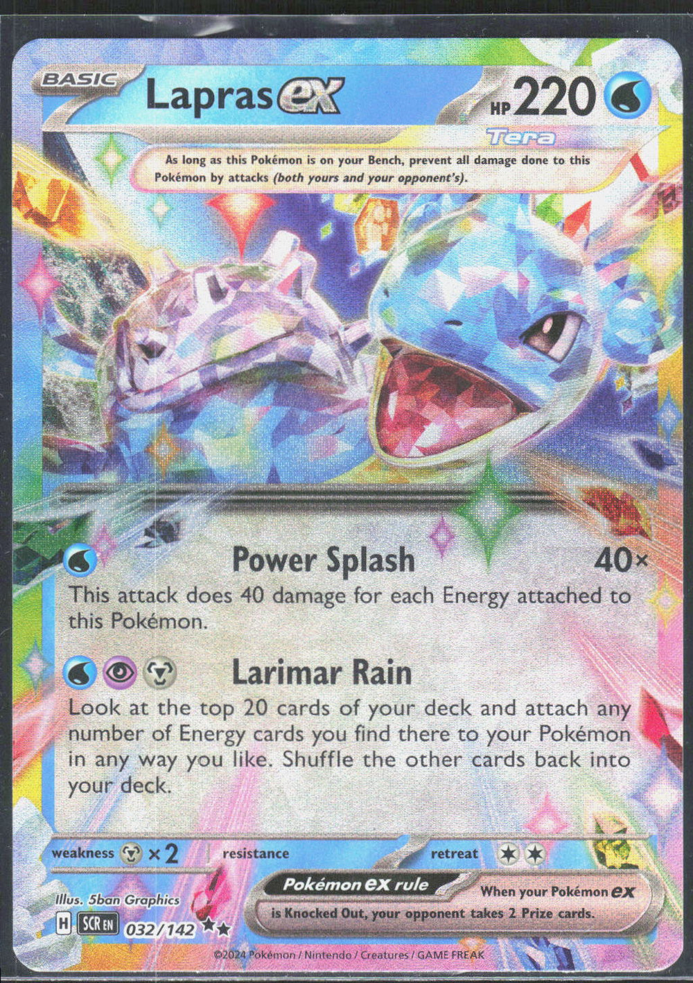 Lapras ex SV07: Stellar Crown 032/142
