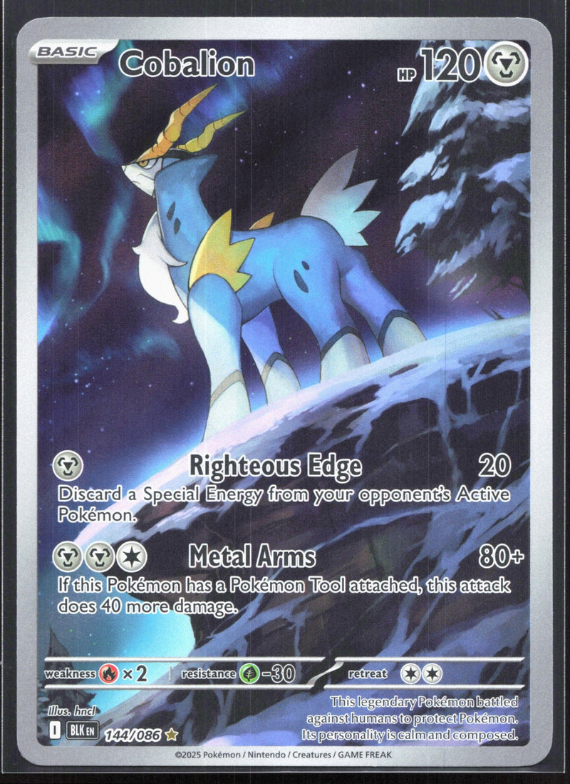 Cobalion Illustration Rare SV: Black Bolt 144/086