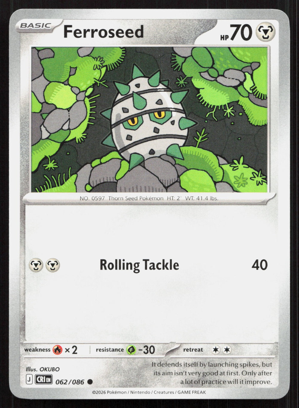 Ferroseed ME04: Chaos Rising 062/086