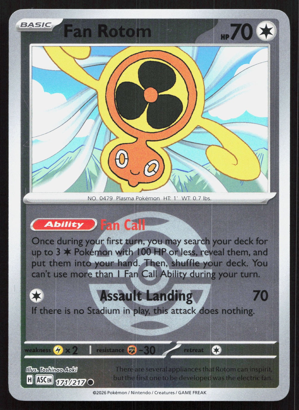 Fan Rotom (Dusk Ball) Reverse Holo ME: Ascended Heroes 171/217
