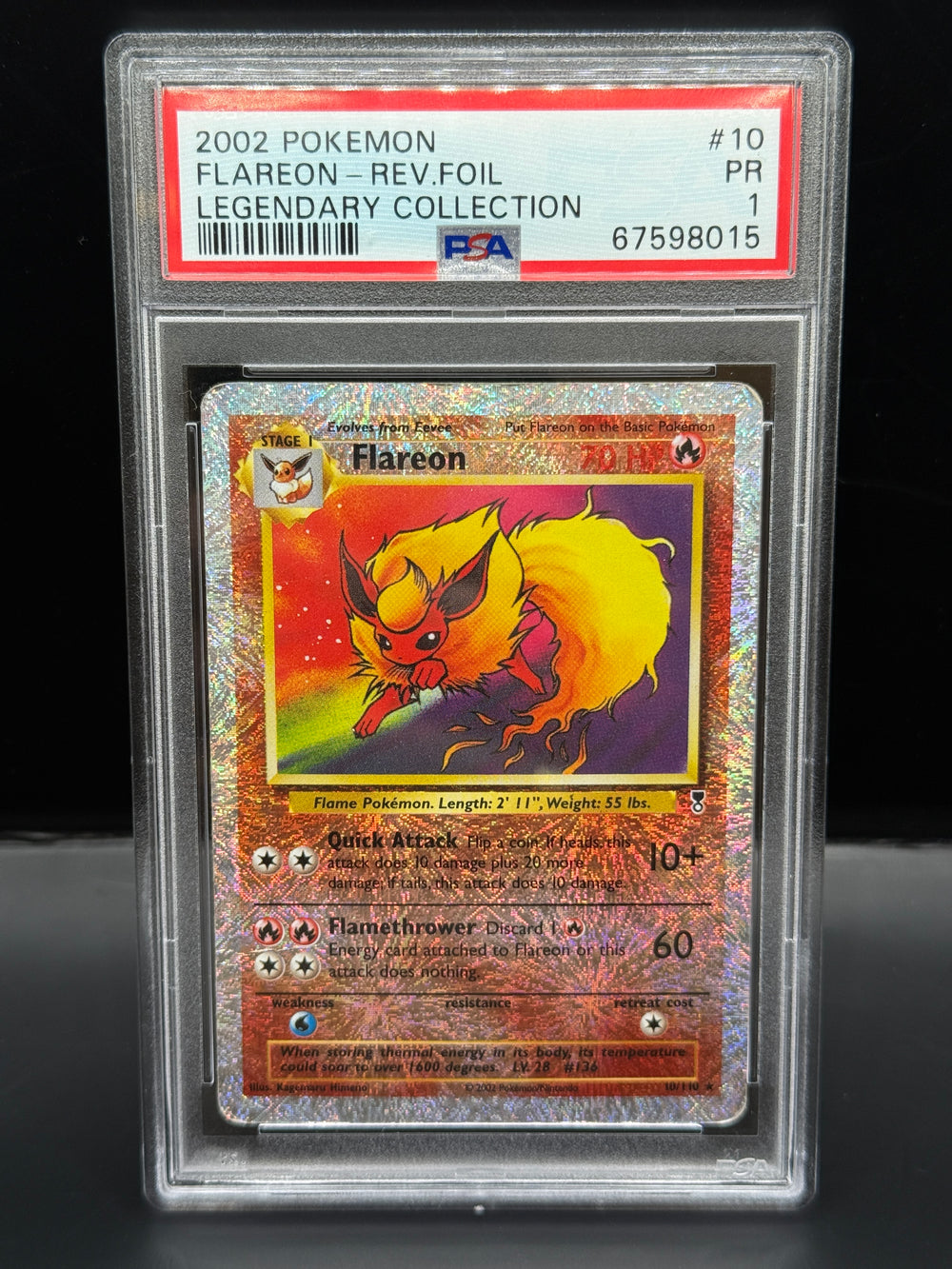Flareon-Rev.Foil Legendary Collection PSA 1 #67598015