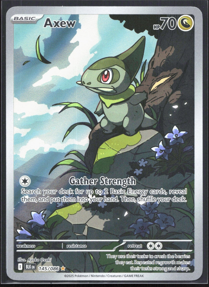 Axew Illustration Rare SV: Black Bolt 145/086