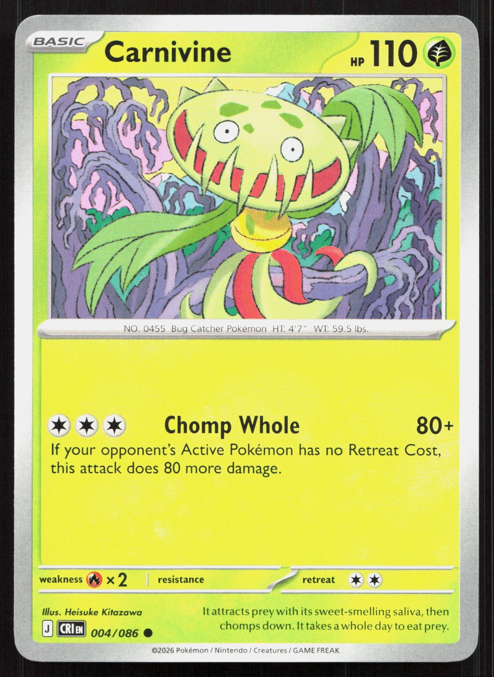 Carnivine ME04: Chaos Rising 004/086
