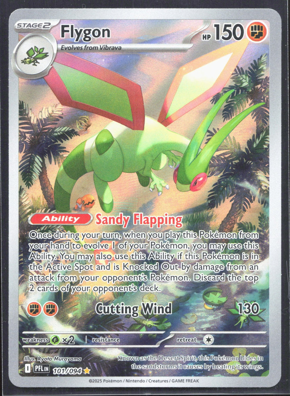 Flygon Illustration Rare ME02: Phantasmal Flames 101/094