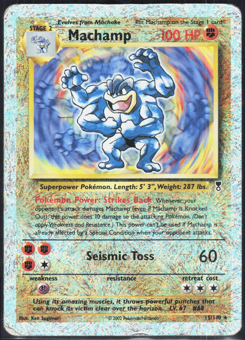 Machamp Reverse Holo Legendary Collection 15/110