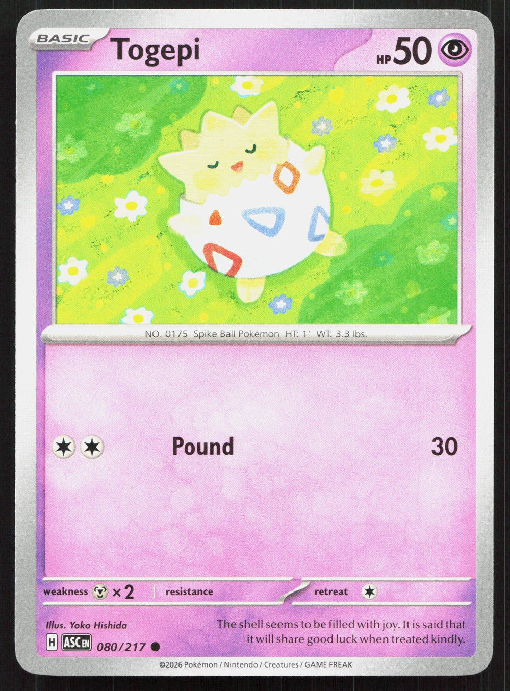 Togepi ME: Ascended Heroes 080/217