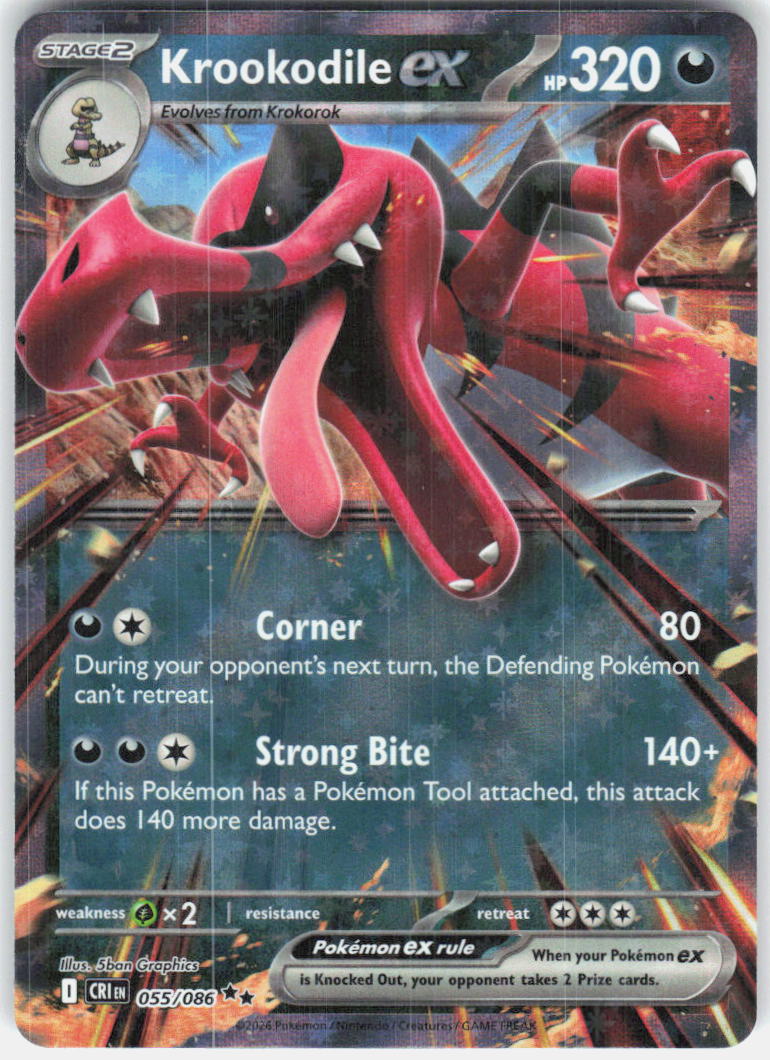 Krookodile ex ME04: Chaos Rising 055/086