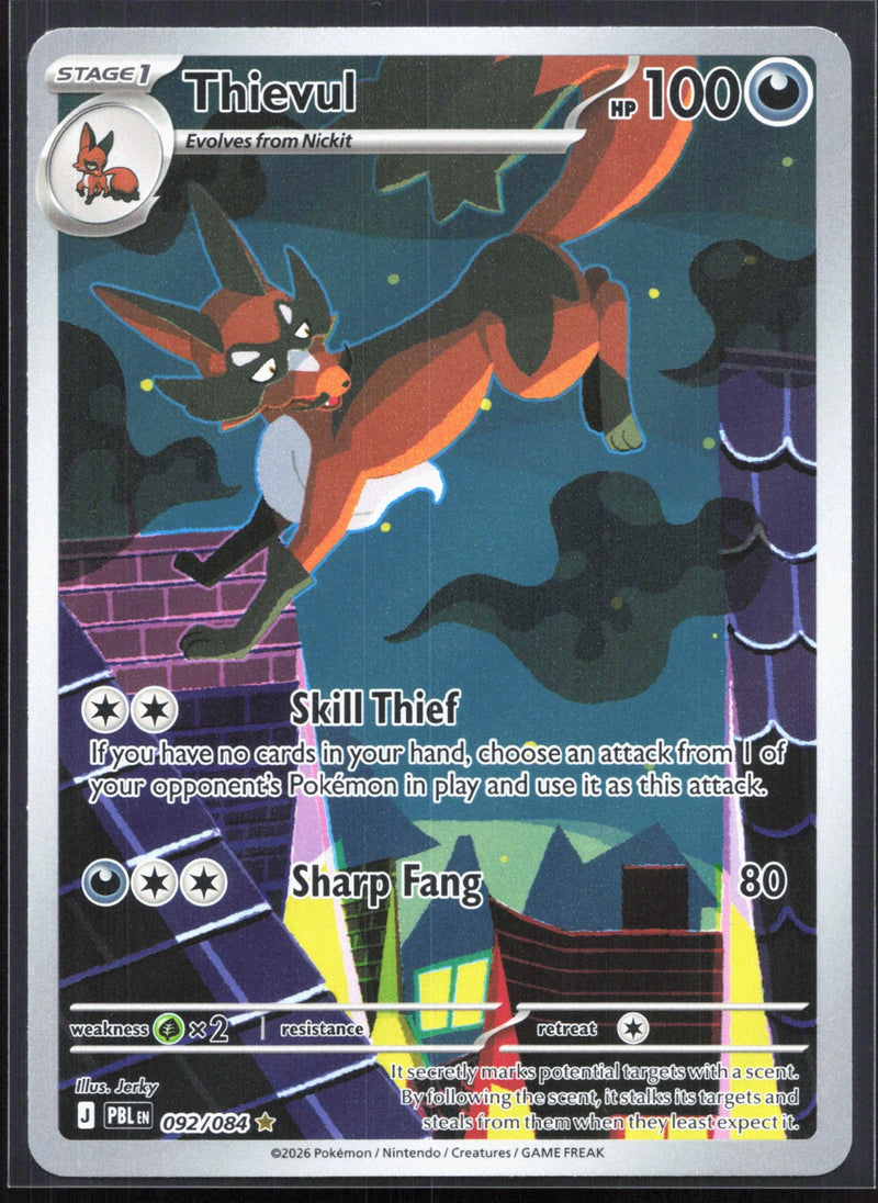 Thievul Illustration Rare ME05: Pitch Black 092/084