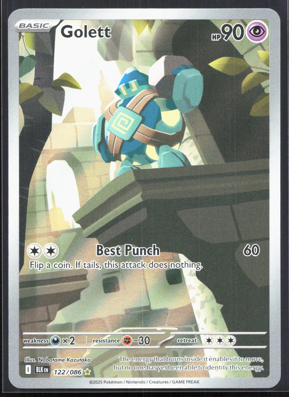 Golett Illustration Rare SV: Black Bolt 122/086