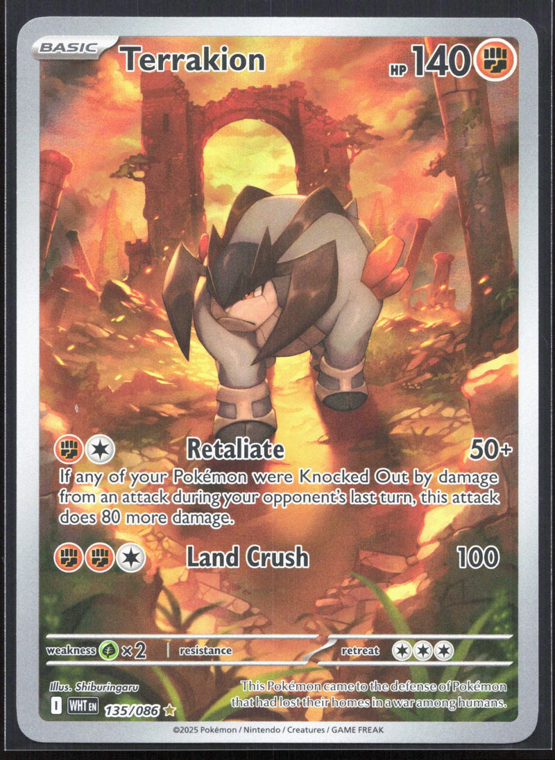 Terrakion Illustration Rare SV: White Flare 135/086