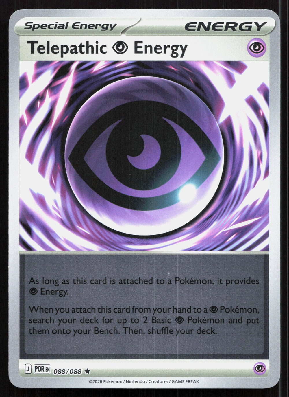 Telepathic Psychic Energy Reverse Holo ME03: Perfect Order 088/088