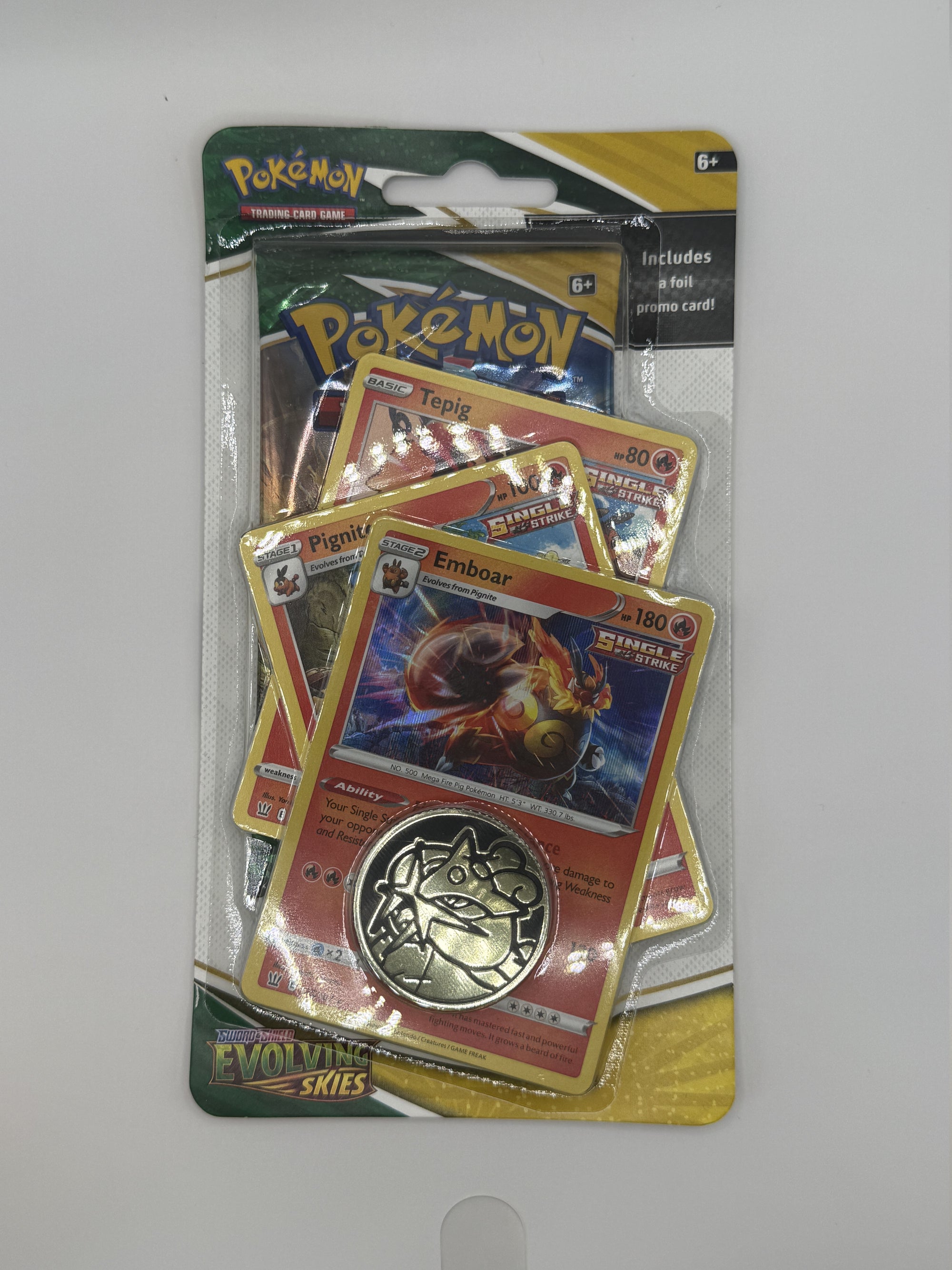 Pokémon: Evolving Skies Emboar Premium Checklane Blister