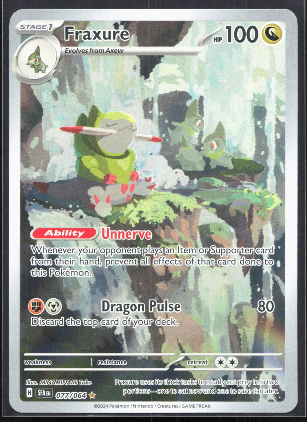 Fraxure Illustration Rare SV: Shrouded Fable 077/064