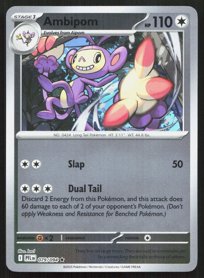 Ambipom Reverse Holo ME02: Phantasmal Flames 079/094