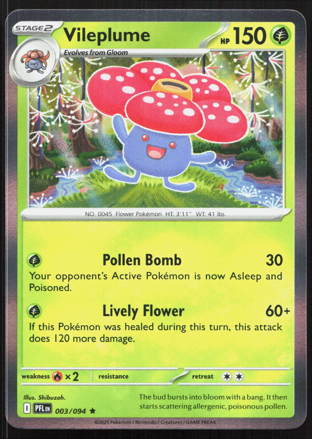 Vileplume Holo ME02: Phantasmal Flames 003/094