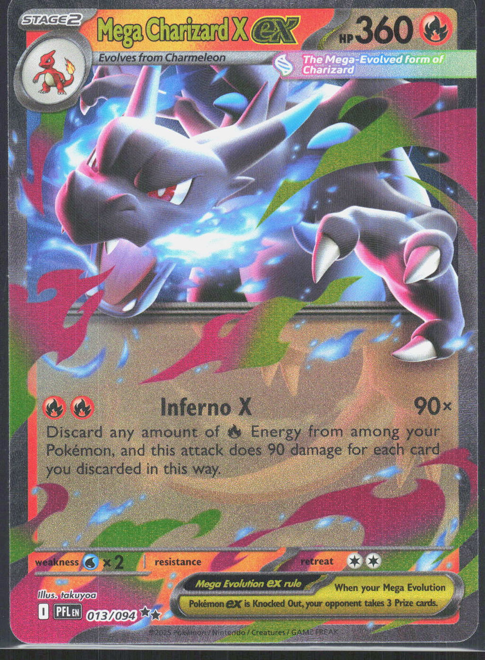 Mega Charizard X ex ME02: Phantasmal Flames 013/094