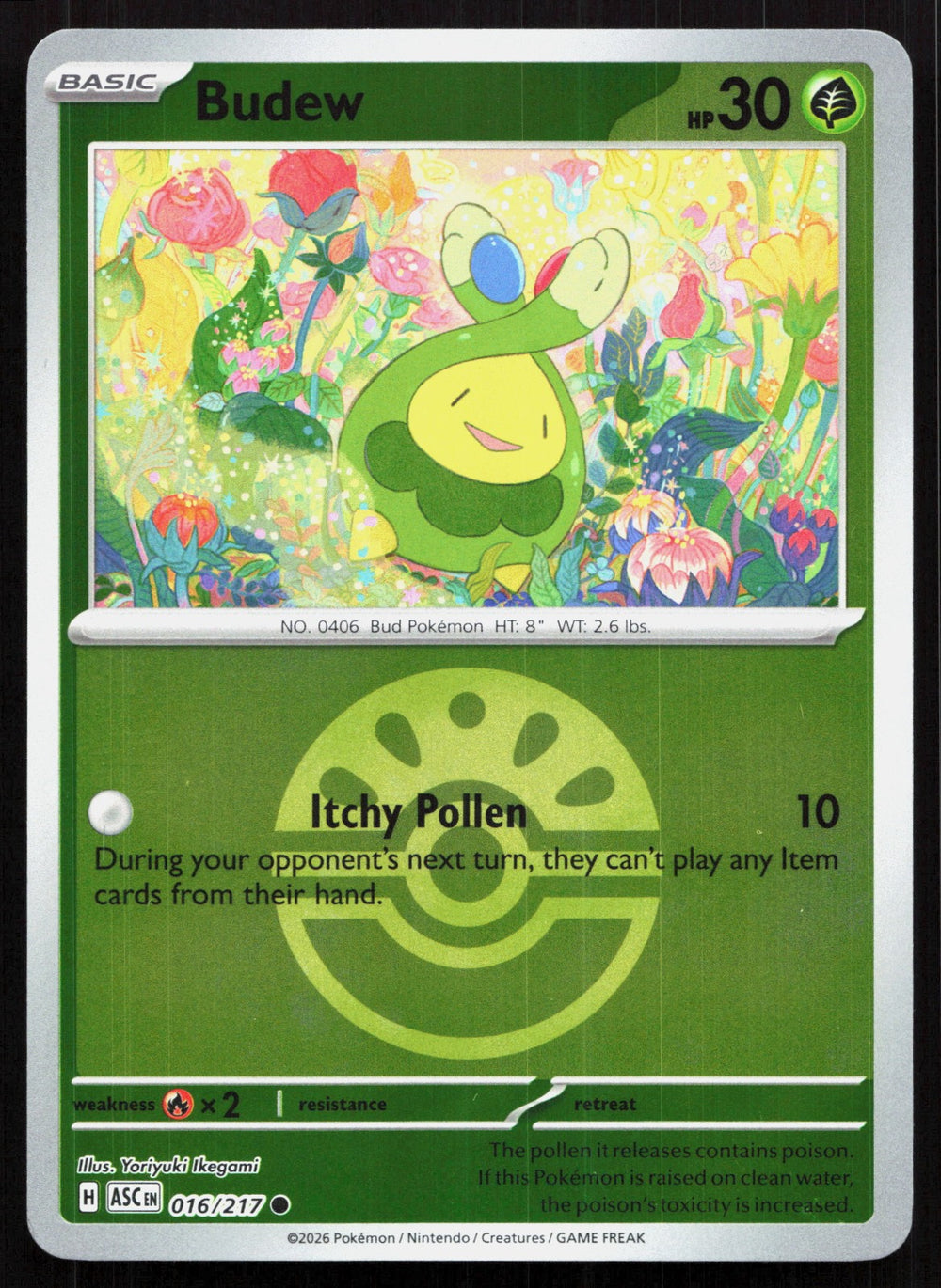 Budew (Friend Ball) Reverse Holo ME: Ascended Heroes 016/217