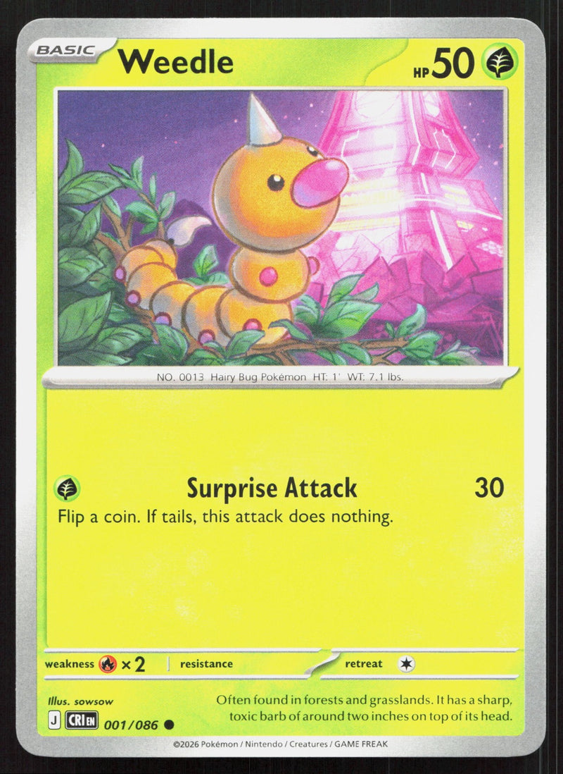 Weedle ME04: Chaos Rising 001/086