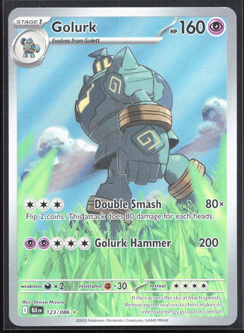 Golurk Illustration Rare SV: Black Bolt 123/086