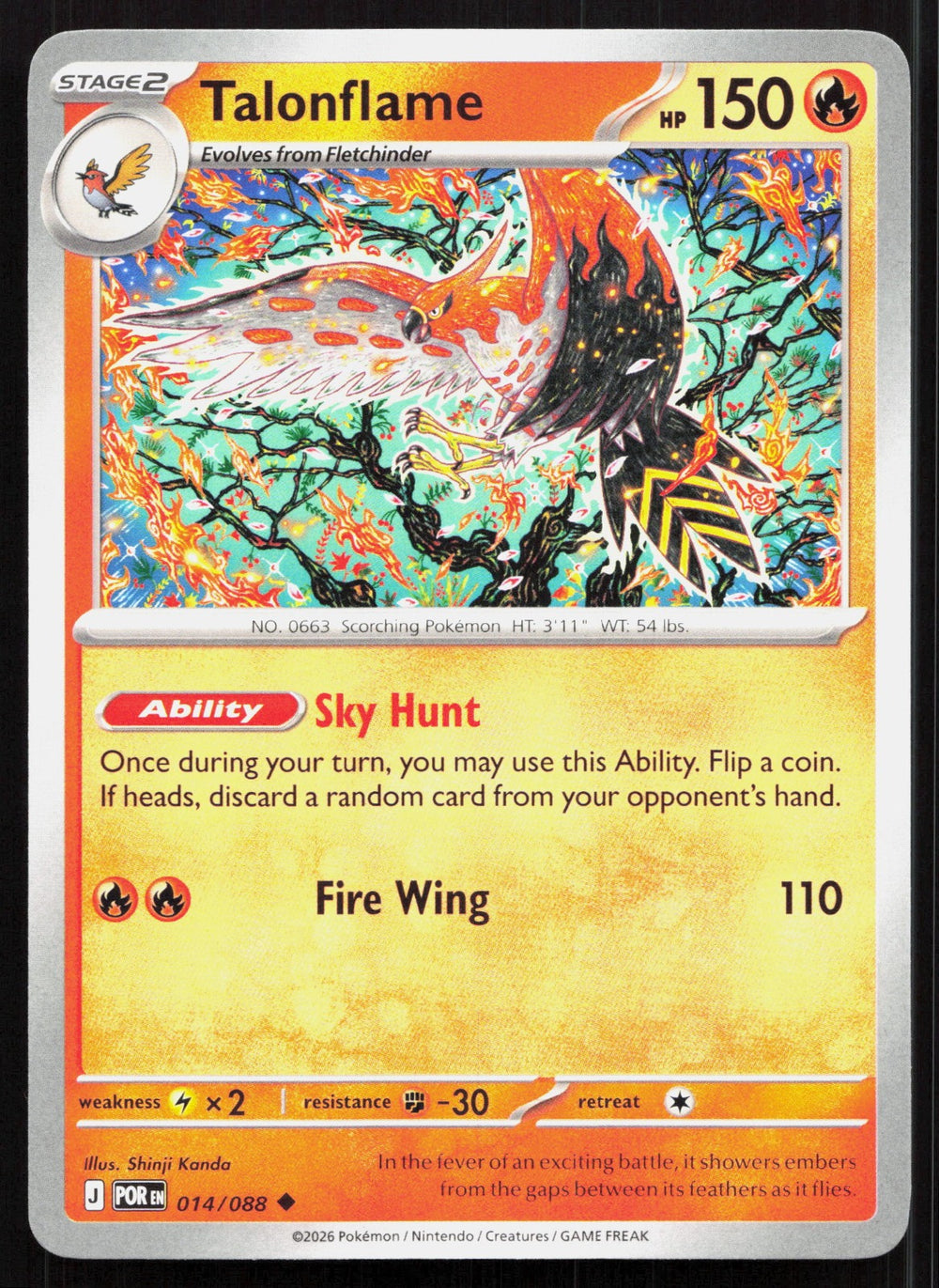 Talonflame ME03: Perfect Order 014/088