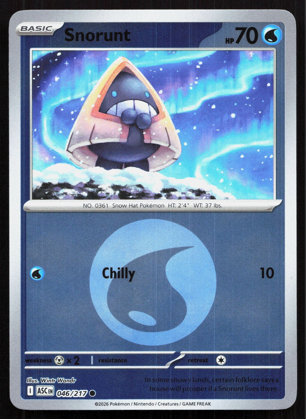 Snorunt (Energy Symbol Pattern) Reverse Holo ME: Ascended Heroes 046/217