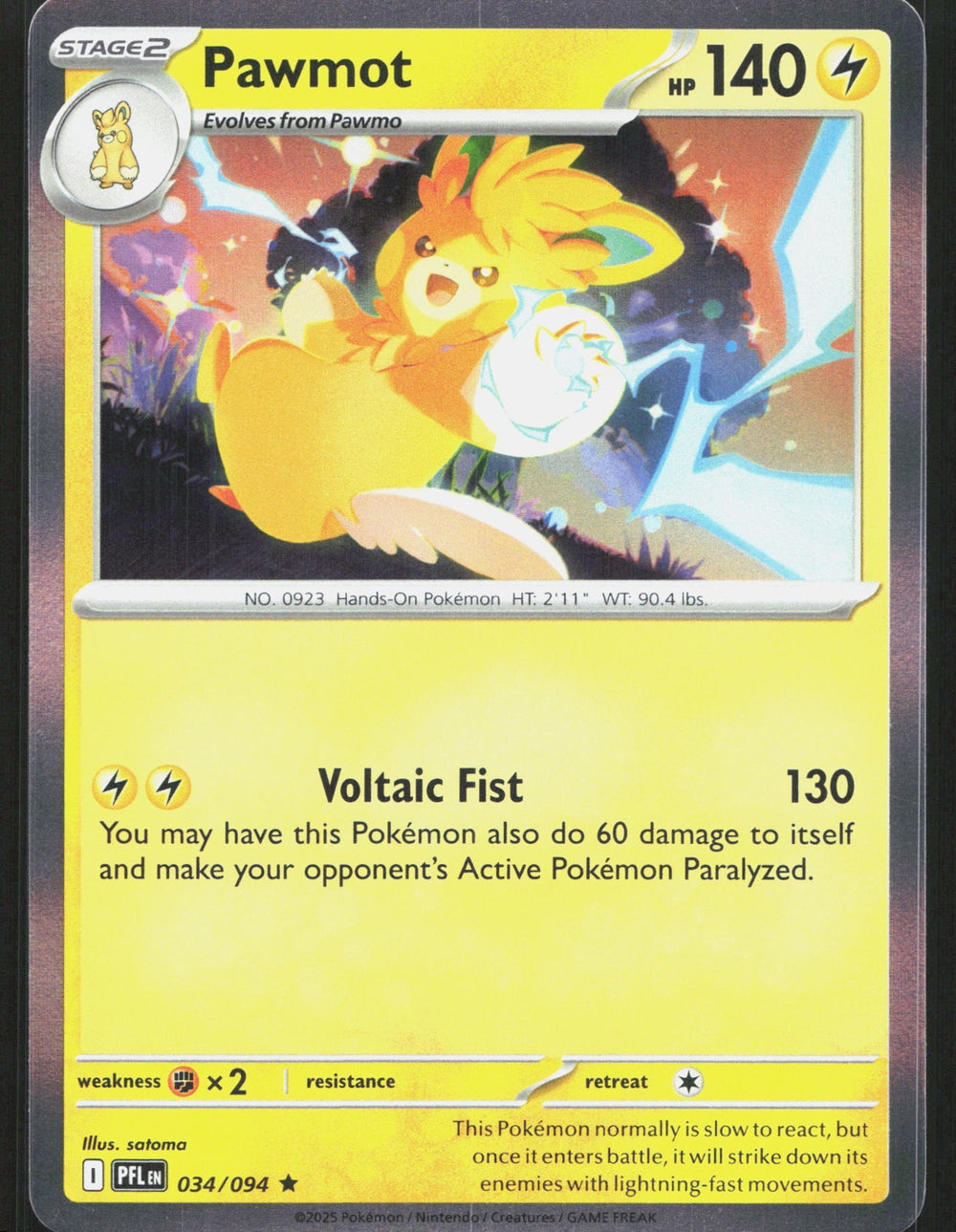 Pawmot Holo ME02: Phantasmal Flames 034/094