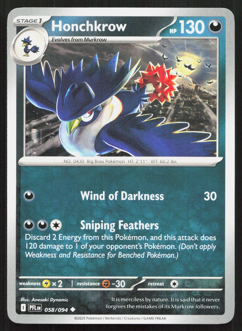 Honchkrow ME02: Phantasmal Flames 058/094