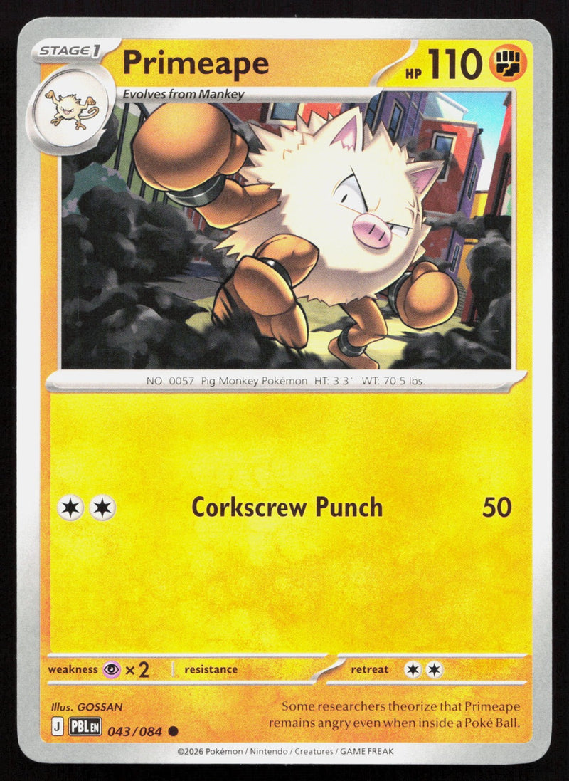 Primeape ME05: Pitch Black 043/084