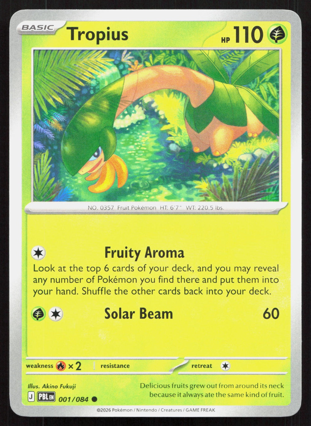 Tropius ME05: Pitch Black 001/084