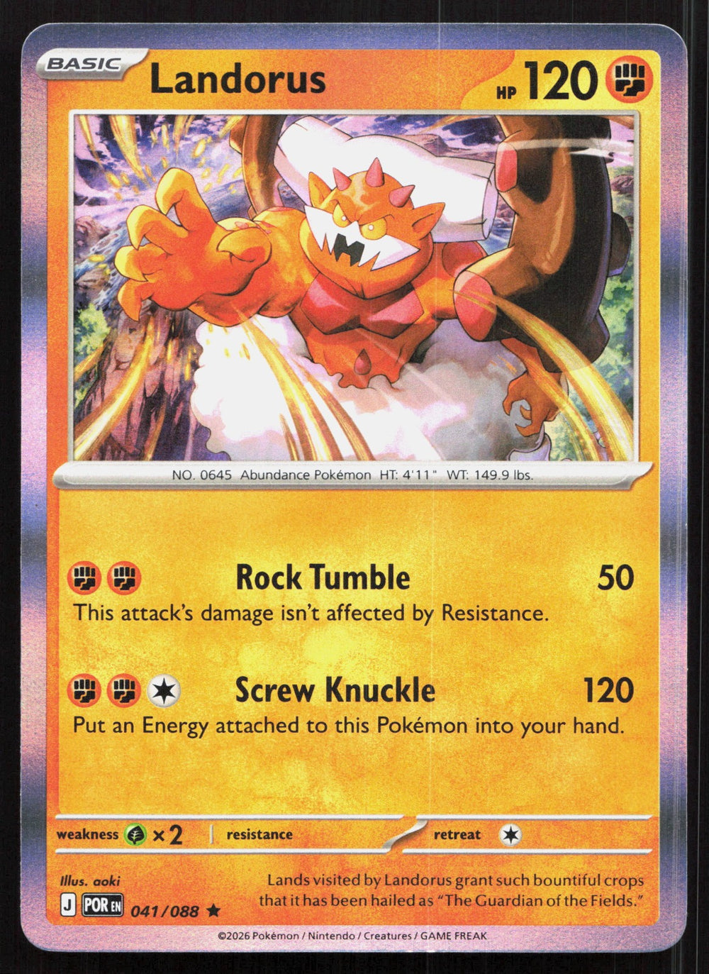 Landorus Holo ME03: Perfect Order 041/088