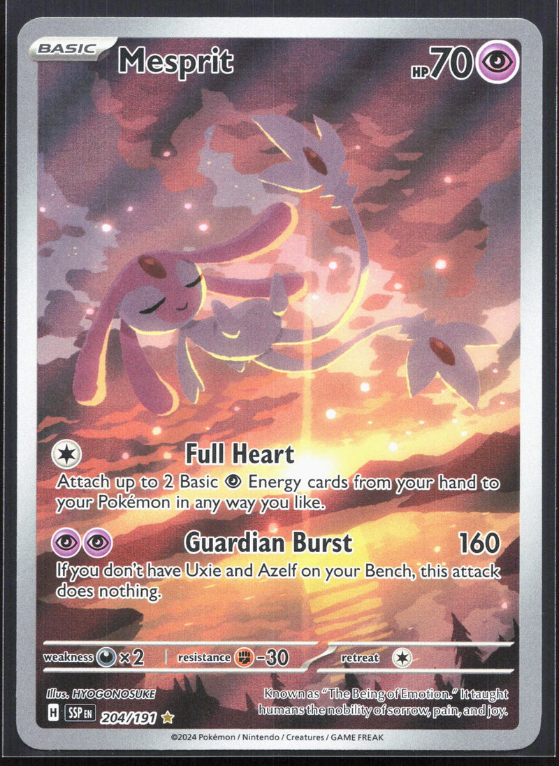 Mesprit Illustration Rare SV08: Surging Sparks 204/191
