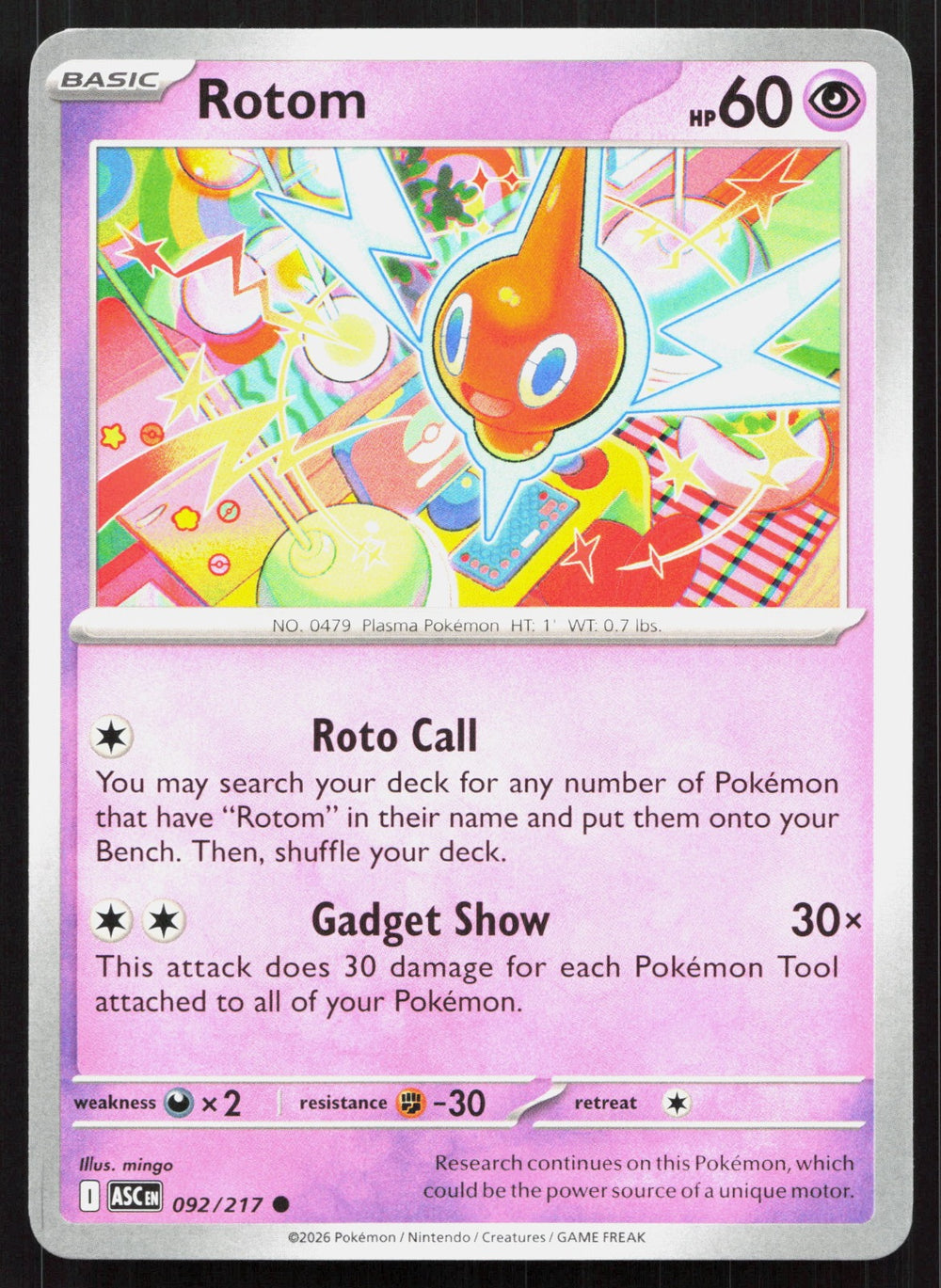 Rotom ME: Ascended Heroes 092/217