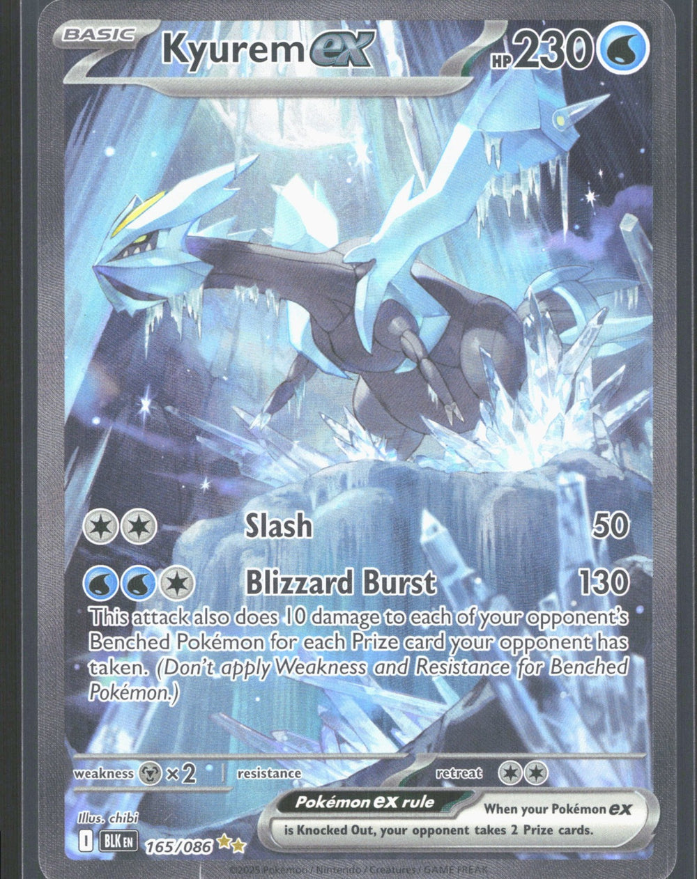 Kyurem ex Special Illustration Rare SV: Black Bolt 165/086