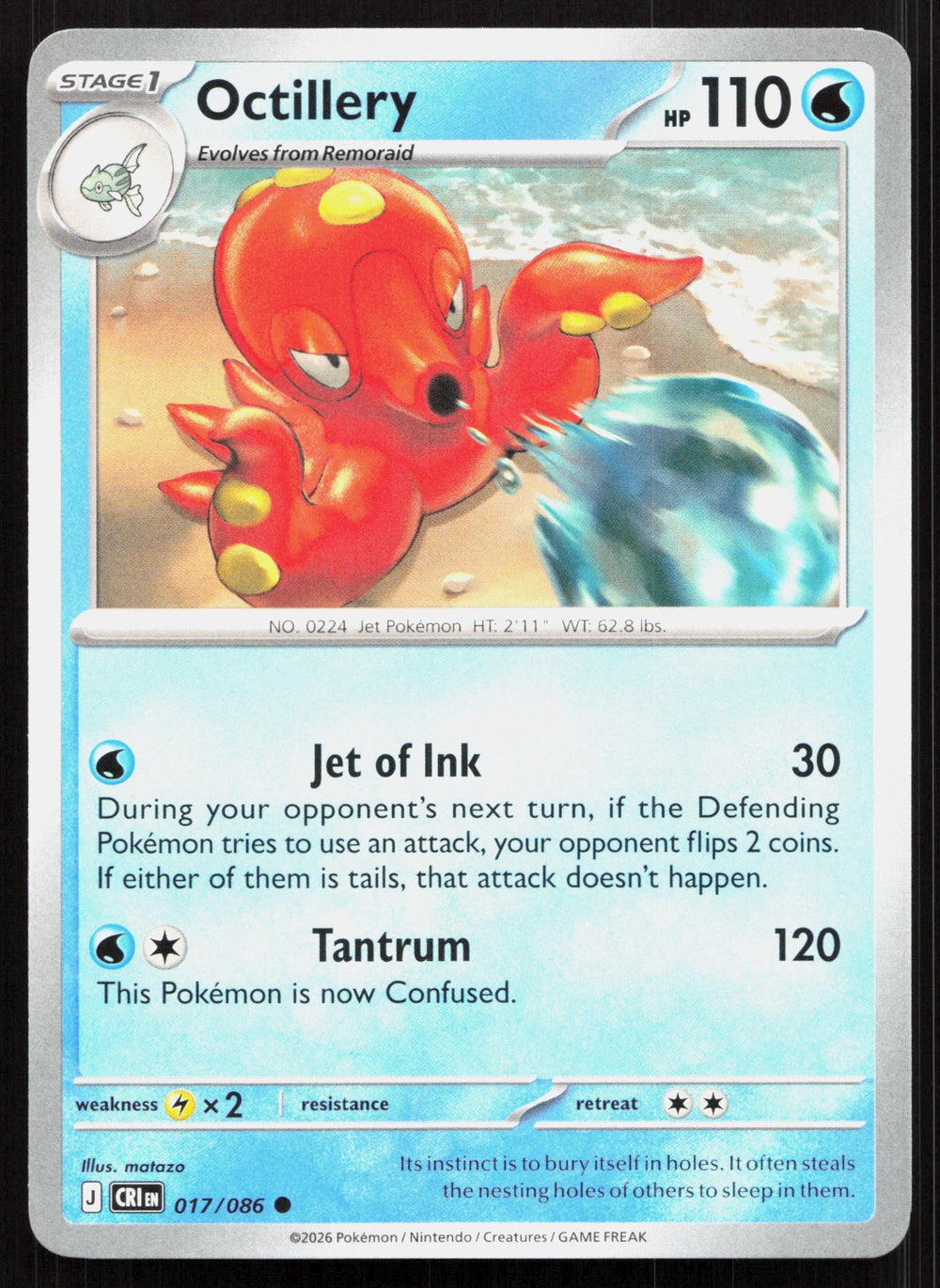 Octillery ME04: Chaos Rising 017/086