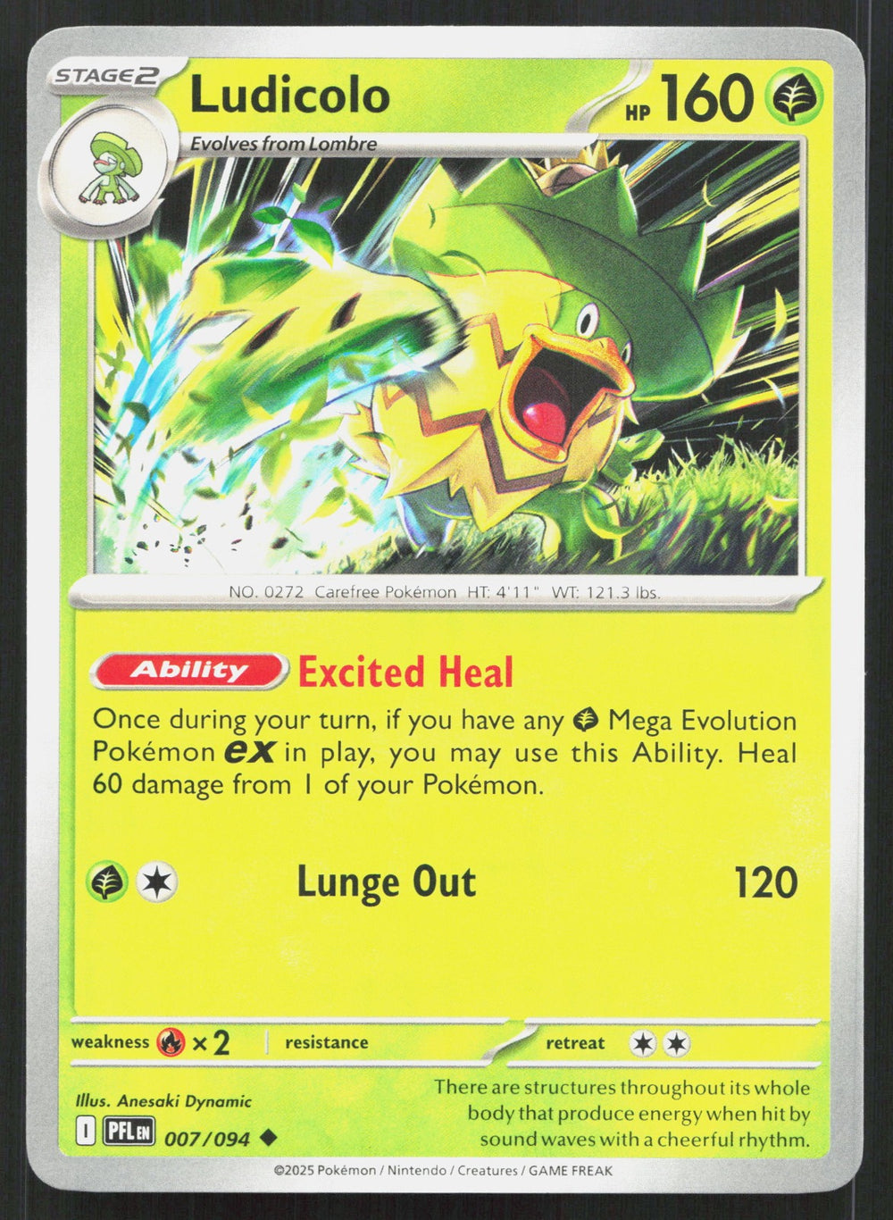 Ludicolo ME02: Phantasmal Flames 007/094