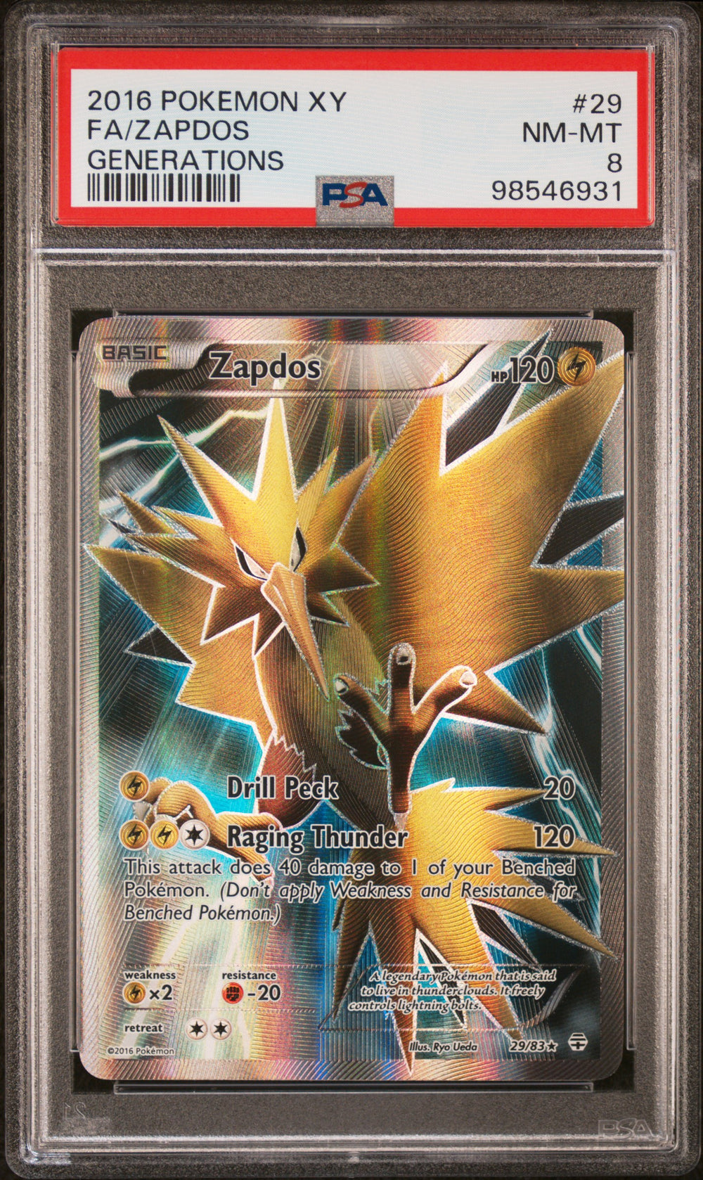 Fa/Zapdos Generations PSA 8 #98546931