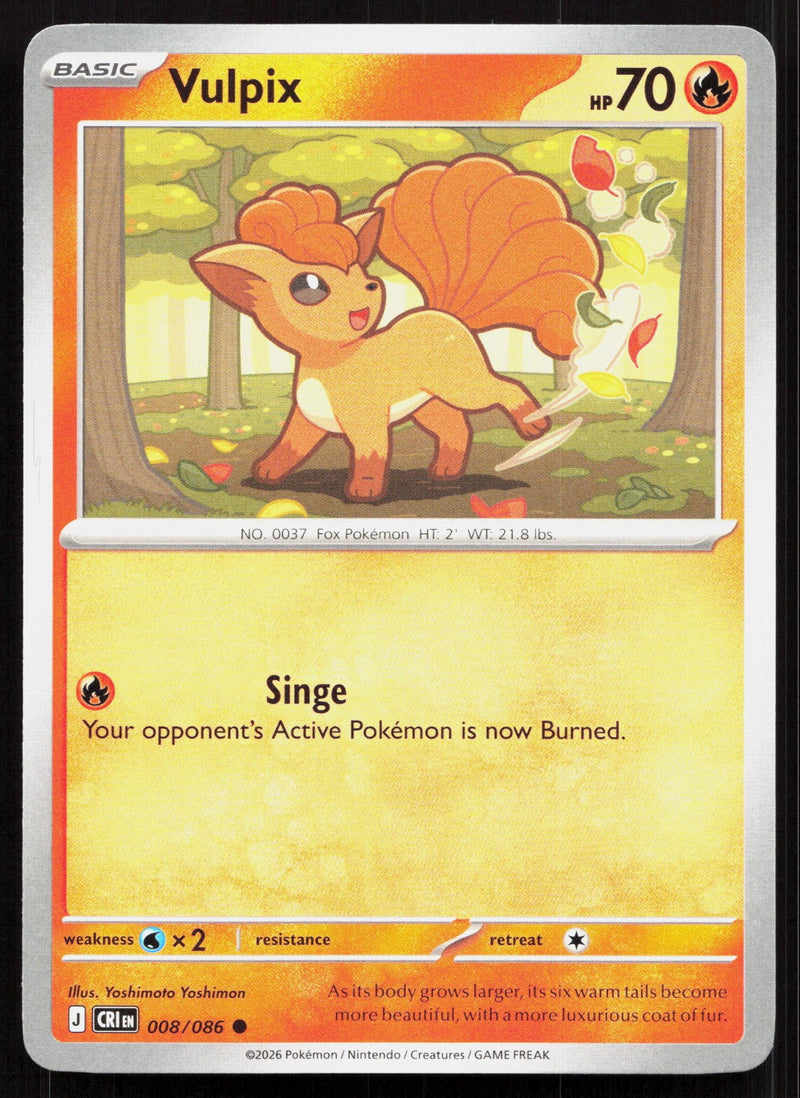 Vulpix ME04: Chaos Rising 008/086