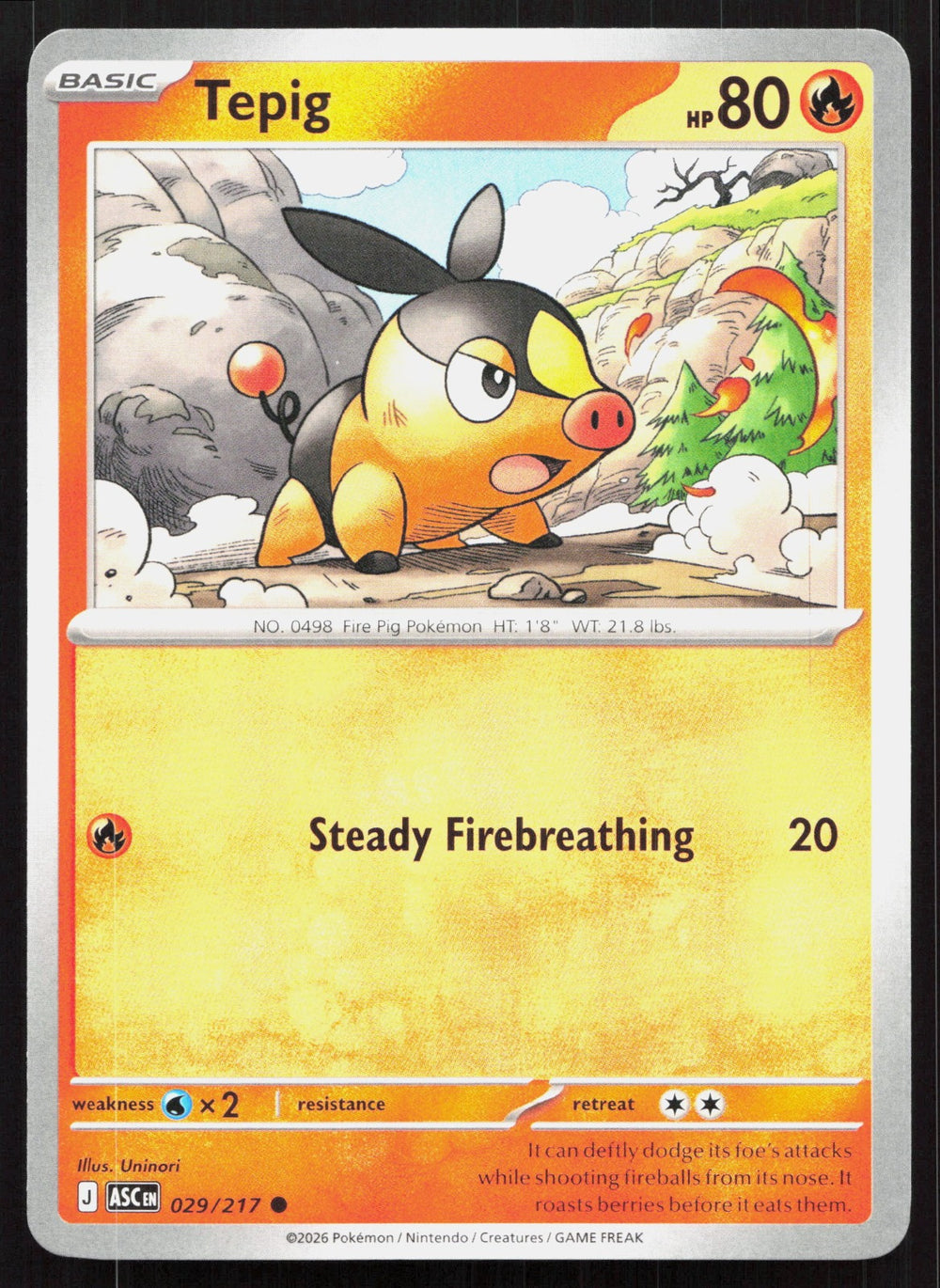 Tepig ME: Ascended Heroes 029/217