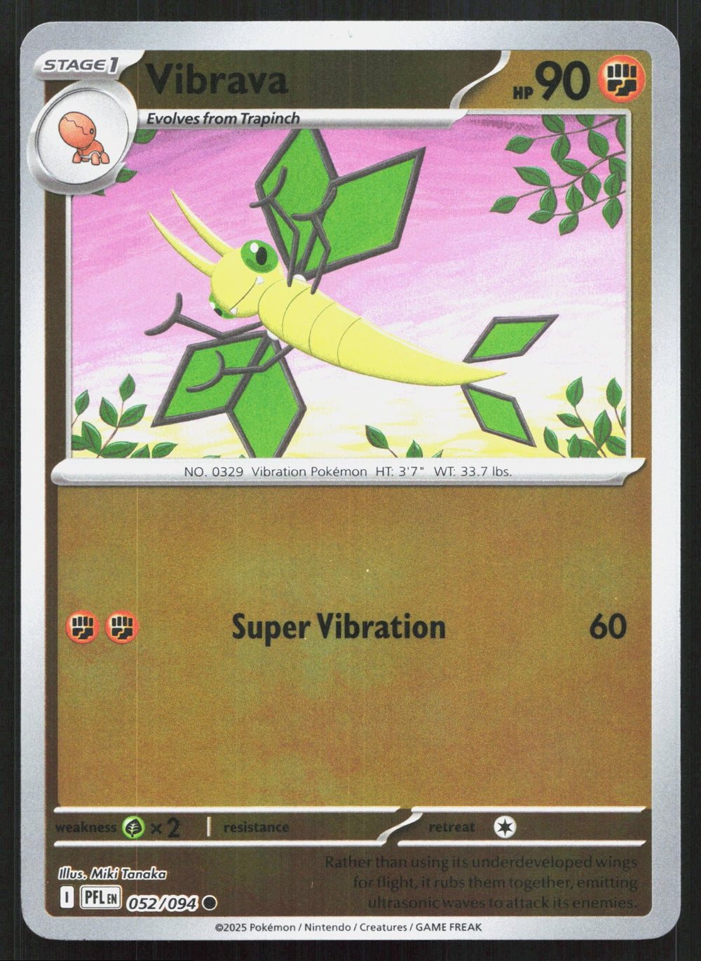 Vibrava Reverse Holo ME02: Phantasmal Flames 052/094