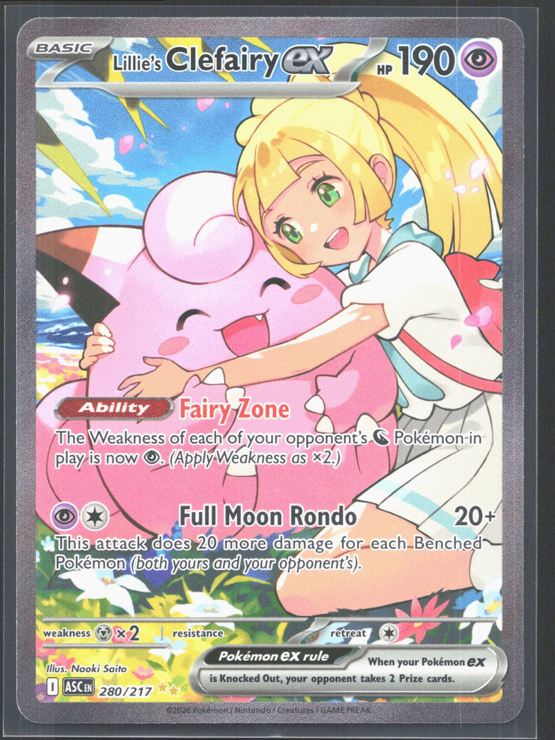 Lillie's Clefairy ex Special Illustration Rare ME: Ascended Heroes 280/217