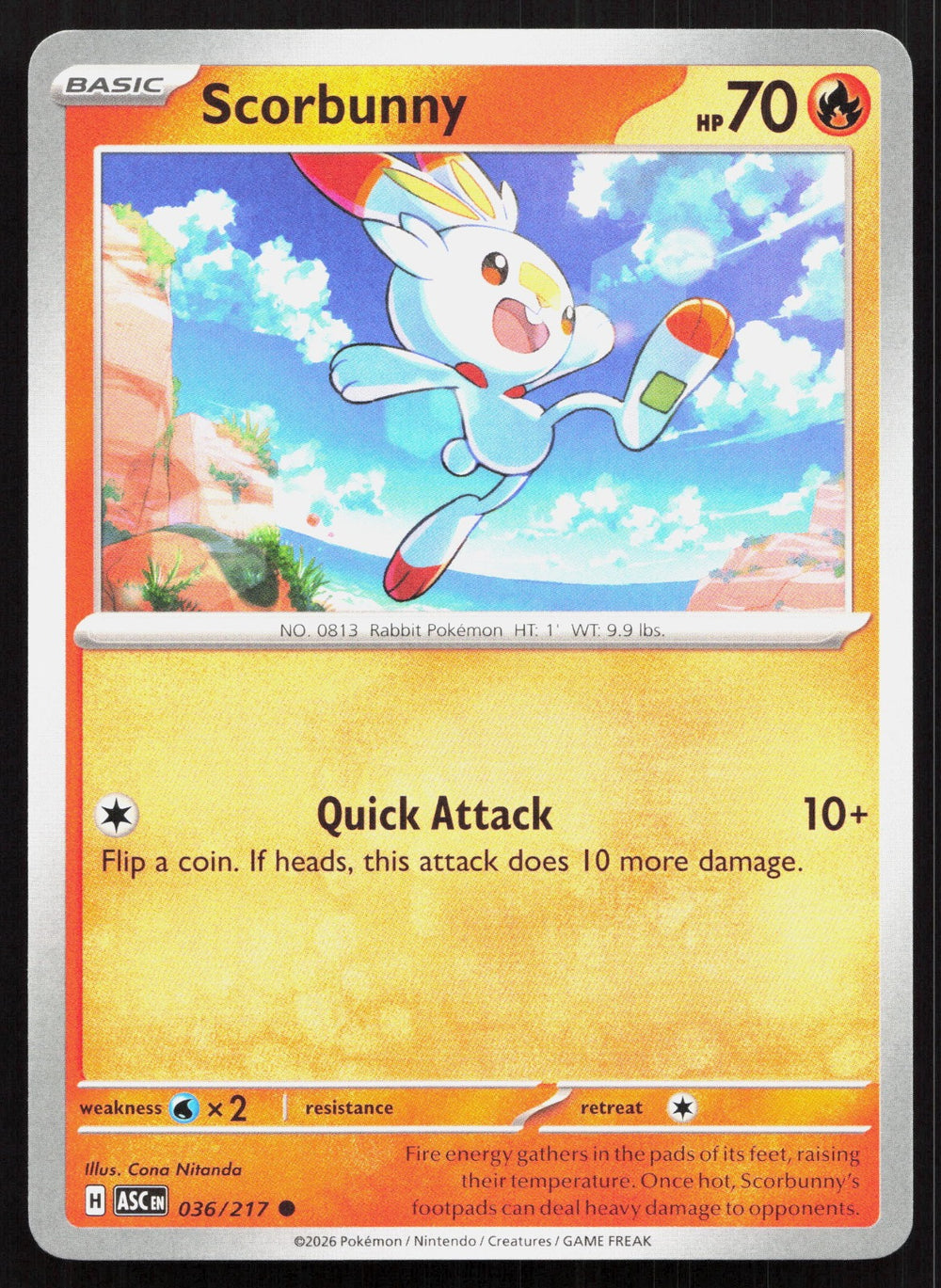Scorbunny ME: Ascended Heroes 036/217