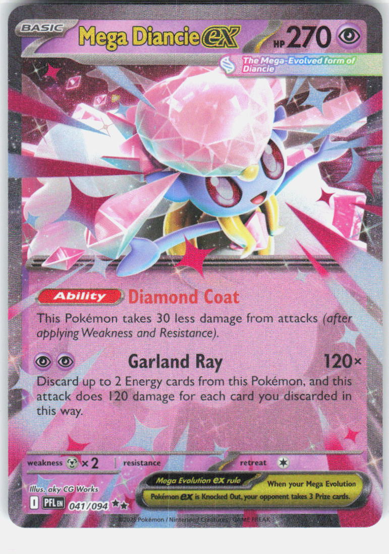 Mega Diancie ex ME02: Phantasmal Flames 041/094