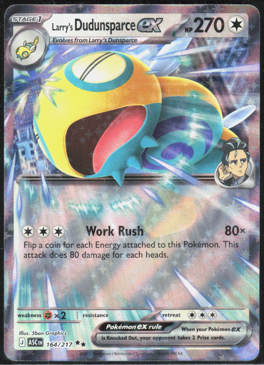Larry's Dudunsparce ex ME: Ascended Heroes 164/217