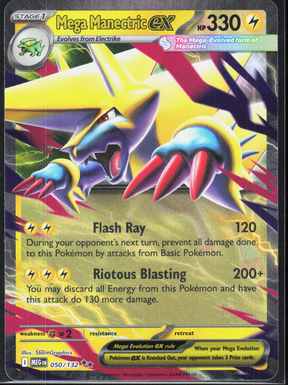 Mega Manectric ex ME01: Mega Evolution 050/132