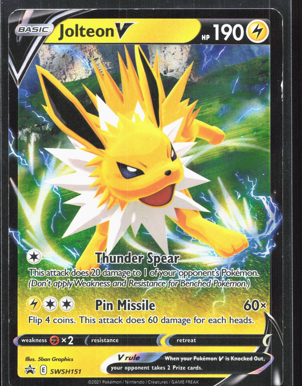 Jolteon V Promo SWSH: Sword & Shield Promo Cards SWSH151
