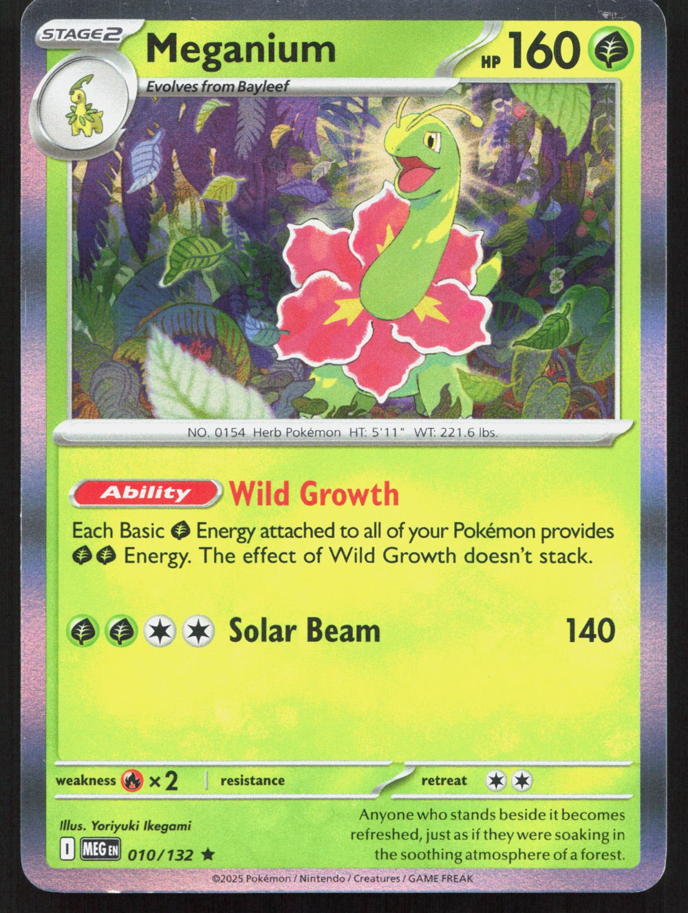 Meganium Holo ME01: Mega Evolution 010/132