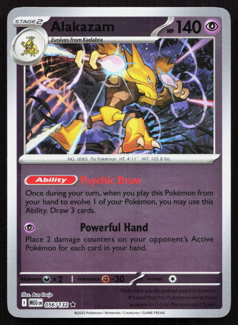 Alakazam Reverse Holo ME01: Mega Evolution 056/132