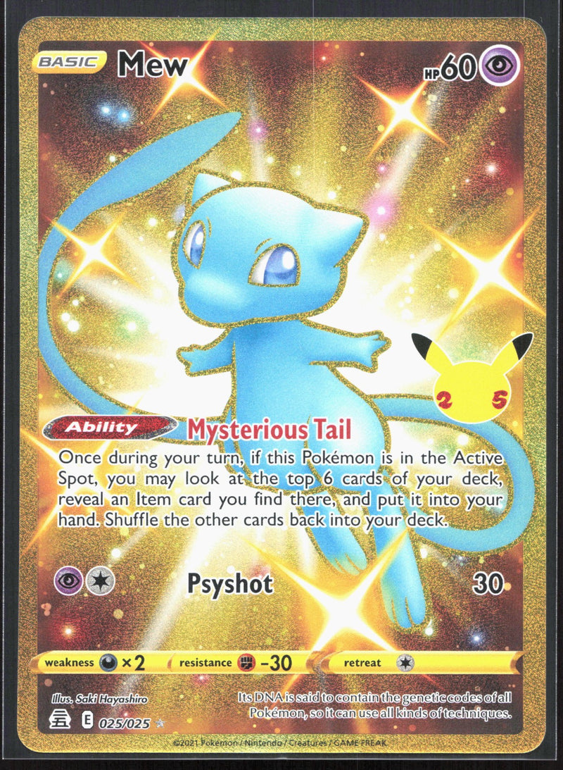 Mew (Secret) Secret Rare Celebrations 025/025
