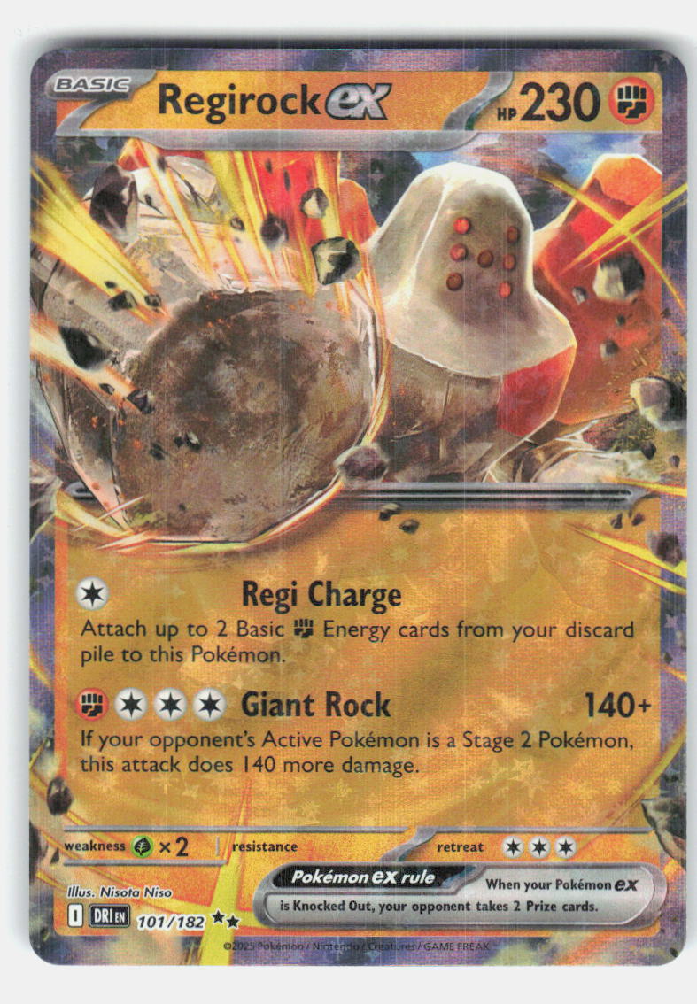 Regirock ex SV10: Destined Rivals 101/182